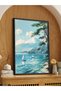 Seascape One Piece Black Wooden Framed Painting - 2