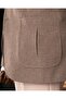 Italian Style Slim Fit Pointed Collar Men's Single Jacket Mink T14902 - 5