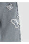Esvab • Modern & Distinctive Standard Fit Butterfly Embroidered Girls' Jean Pants - 4