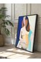 Oil Painting Appearance of a Woman Figure One Piece Black Wooden Framed Painting