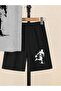 Boy's Basketball Player Printed Gray Zero Sleeve T-Shirt-Black Shorts Set - 2