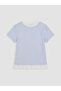 Esvab • Modern & Distinctive Zero Roba Collar Printed Girls' Ruffle T-Shirt - 3