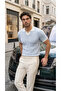 Men's Knitted Pattern Collared Short Sleeve Knitwear T-Shirt - 100% Cotton Acrylic - 4