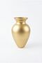 Defne Glass Vase 25 cm ••Gold Coated 6Y24007 •• Decorative Vase Modern Flower Vase Living Room Office Table Vase Models Pampas Vase Luxury Glass Vase Living Room Vase Nordic Glass Vase Mirror Front Decor - 2