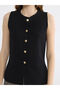 Two Mt Shop Quality Lcw Everyday Black Knitwear Plain Women's Vest - 3