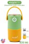 820 ml Leak-Proof 304 Stainless Steel Lunch Box with 2 Bowls New Generation Lunch Box with Spoon and Hanger -126782