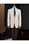 Italian Style Slim Fit Mono Collar Men's Single Jacket Mink T14277