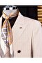 Italian Style Slim Fit Double-Breasted Men's Single Jacket Mink T14283 - 5