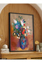 Flower in Vase One Piece Black Wooden Framed Painting - 2
