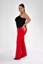 Women's Plus Size Women's Pocket Trousers Red - 2