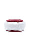 Cami Sarigy - White Fabric - Burgundy Headscarf - Crossed Wrap - Cami Embroidered - 7 Meters - 2