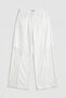 Women's Off-White 7S6-101 Palazzo Lace Detailed Special Design Trousers - 4