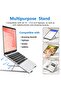 Aluminum Laptop Stand Foldable Adjustable Notebook Holder for 10-15.6 Inch iPad Silver - 6