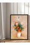 Colorful Flowers in a Vase One Piece Black Wooden Framed Painting - 4