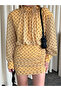 Yellow Polka Dot Mini Dress - 6261 - 2