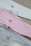 Rocha Baby Baby Ribbed Cotton High Waist Booties 3-Piece Boxed Bottom Pants with Wooden Buttons - 5