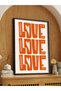 Minimalist Love One-Piece Black Wooden Framed Painting - 2
