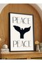Peace Freedom One Piece Black Wooden Framed Painting - 2