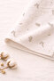 Muslin Baby Blanket 120 cm X 120 cm – Soft Bunny Patterned 100% Cotton Multi-Purpose Blanket - 6
