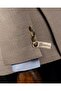 Italian Style Slim Fit Double-Breasted Men's Single Jacket Mink T14278 - 4