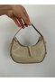 Women's Silvery Mini Shoulder Bag with Straw Texture – Stylish Daily Handbag – Zippered, Lightweight, Trendy Design