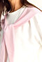Pink White Shawl Detail Basic T-Shirt Elastic Waist Loose Pants Bottom-Top Modal Set 4116 60286084 - 7