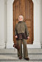 Women's Snap Fastener Double Layer Hooded Set Brown - 6