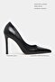 Lunara Black Rustic Patterned Pointed Toe Women's Stiletto - 2