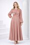 Papatya Pearl-Detained Lininged Girls' Turkish Dress - Dress