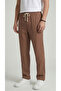 Men's Brown Linen Trousers Muslin Fabric Oversize Comfortable Fit Daily Use - 2