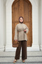 Women's Double Sleeve Slit Shirt Mint Green - 5