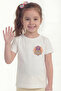 Girl's T-Shirt with Short Sleeves Printed B11