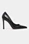 Lunara Black Rustic Patterned Pointed Toe Women's Stiletto - 5