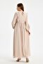 M0024-Hakim Collar Mini Leopard Pattern Maternity Maxi Chiffon Dress - 5