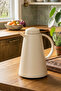 161714-590 Plastic Thermos Tea Thermos Water Thermos Jug 1.2 Liter Cream