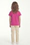 Girl's T-Shirt with Short Sleeves Printed B10 - 4