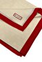 Cotton Silk Shawl - Striped Hologram - Cream Pomegranate Flower - 2
