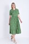 Floral Patterned Baby Collar Casual Dress - 7