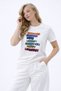 Zerelle Women's Stylish T-Shirt with Printed Details - 4