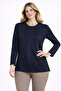 Women's Middle Age and Above High Quality Patterned Mother Combed Cotton Blouse 30580 - 3