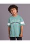 Boys Green Oversized Graphic Short Sleeve T Shirt