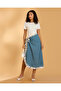 Women Blue Multifunctional Wrap Up Long Sarong Skirt Cover Up - 2