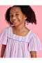 Girls Lilac Striped Blouse - 4