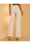 Women Beige Wideleg Pants - 3