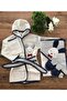 New Collection Baby Boy Towel Bathrobe Set L100826 Baby Birth Gift - 4