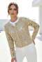 Gold Button Embroidered Jacket