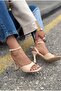 Velniel Heeled Sandals Nude Matte Leather - 4