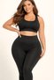 Black Plus Size Leggings Diving Fabric Sports and Casual Leggings Outer Wear Leggings Plus Size - 5