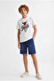 Boy's Elastic Waist Denim Shorts