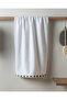 Jeanne 100% Cotton Crochet Face Towel - Ecru - 50X70 cm